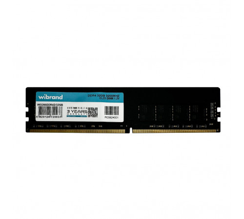 Оперативна пам'ять DDR4 Wibrand 32GB 3200MHz CL22 DIMM (WI3200DDR4D/32GB)