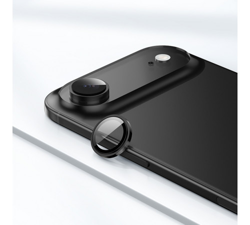 Захисне скло на камеру Hoco Crystal clear HD 3D metal frame iPhone 17 Air (V14) (1шт)