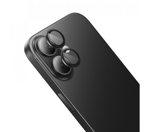 Захисне скло на камеру Hoco Crystal clear HD 3D metal frame iPhone 17 (V14) (1шт)