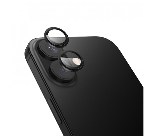 Захисне скло на камеру Hoco Crystal clear HD 3D metal frame iPhone 17 (V14) (1шт)