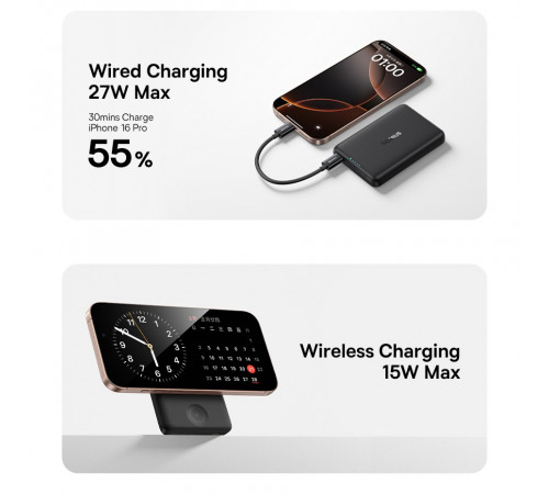 УМБ Power Bank Baseus EnerFill FT11 10000mAh Magnetic 27W + Watch charger (P1008210G123-00)