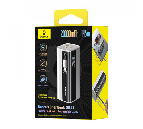 УМБ Power Bank Baseus EnerFill GR11 20000mAh 145W (with cable Type-C) (E0027B02)