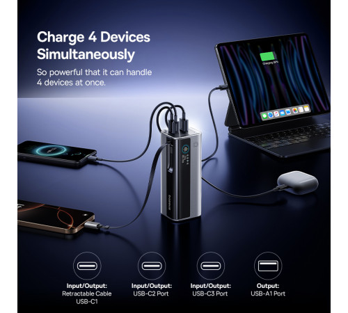 УМБ Power Bank Baseus EnerFill GR11 20000mAh 145W (with cable Type-C) (E0027B02)