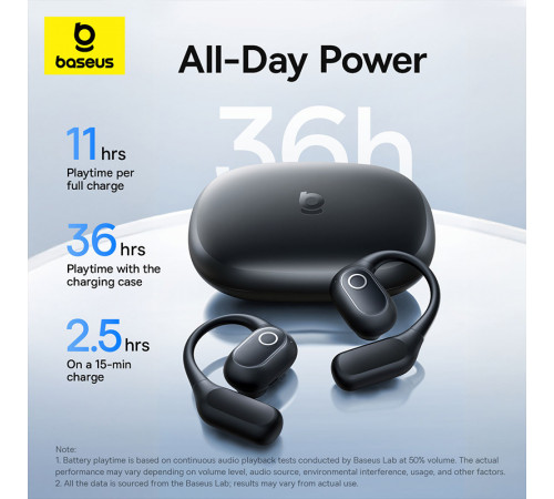 Навушники Baseus Eli 2i Fit Open-Ear True Wireless TWS (A0102604)