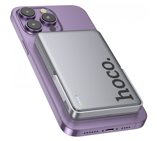 УМБ Power Bank Hoco Q36 Sunlight 5000mAh PD20W з підставкою та бездротовою зарядкою (10W)