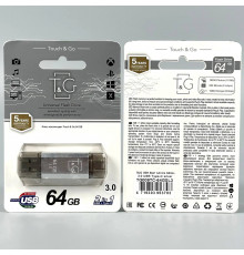USB флеш T&G 64Gb Star 009 (USB+Type-C) USB3.0 Швидкісна
