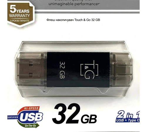 USB флеш T&G 32Gb Star 009 (USB+Type-C)