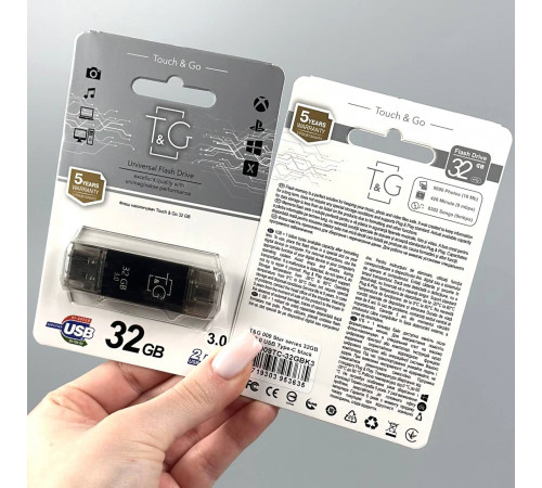 USB флеш T&G 32Gb Star 009 (USB+Type-C) USB3.0 Швидкісна
