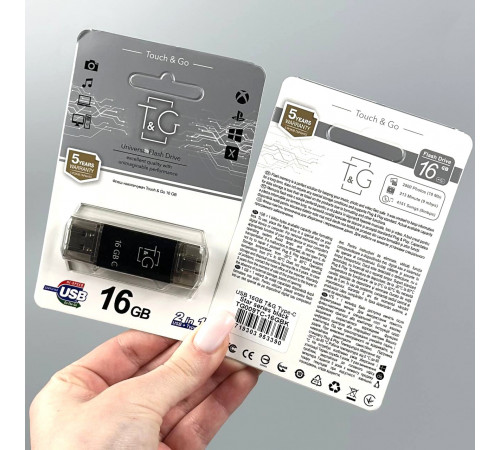 USB флеш T&G 16Gb Star 009 (USB+Type-C)