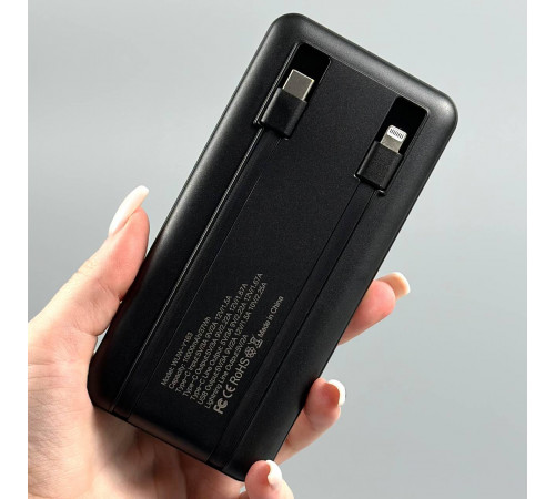 УМБ Power Bank WUW Y163 10000mAh PD22.5W  (with cable Type-C+Lightning)