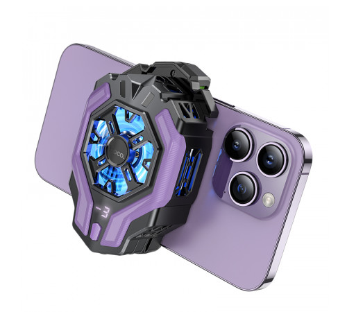 Кулер для мобільного HOCO GM26 Ambitious cooling mobile phone fan Black (6942007612302)