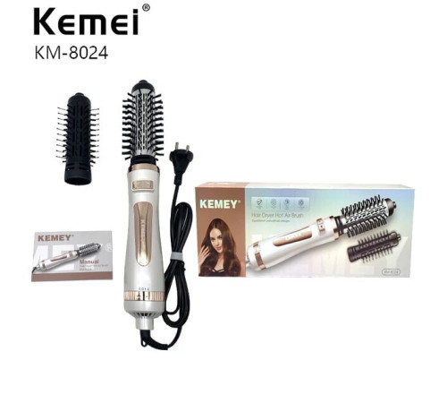 Фен-щетка для сушки и укладки волос KM-8024   (20)
