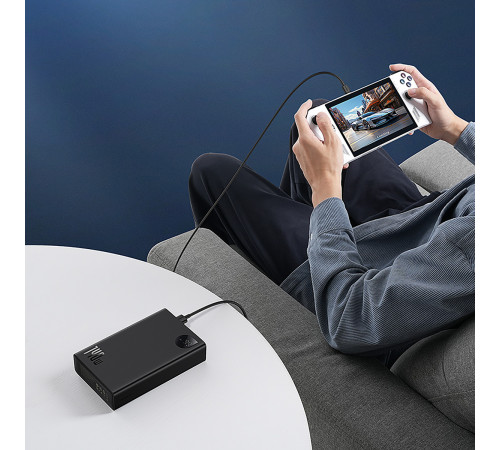 Зовнішній акумулятор Baseus Adaman  Digital Display Fast Charge Power Bank 24000mAh 140W Cluster Black (P10021508113-00)