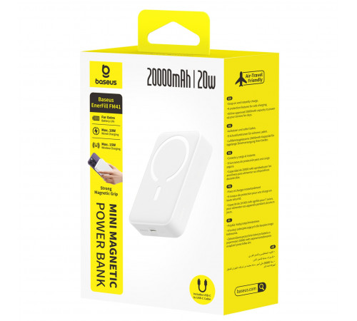 УМБ Power Bank Baseus EnerFill FM41 20000mAh 20W Mini Magnetic (E0027U01)