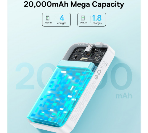 УМБ Power Bank Baseus EnerFill FM41 20000mAh 20W Mini Magnetic (E0027U01)