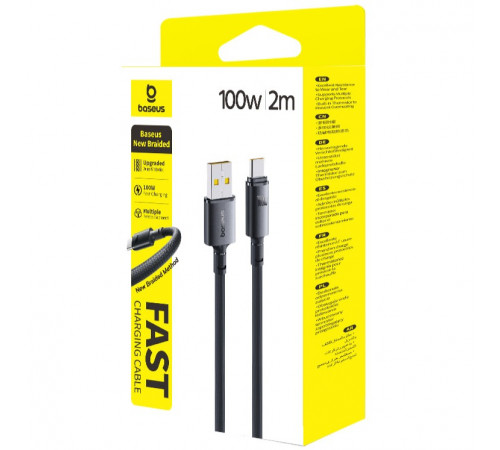 Data Cable Baseus New Braided FC Type-C 100W 2m (E0426W02)