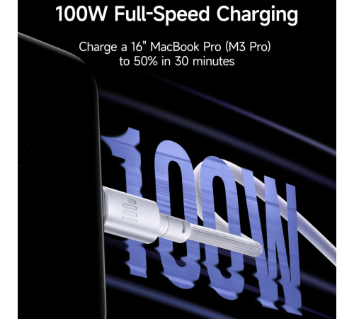 Data Cable Baseus New Braided FC Type-C 100W 2m (E0426W02)