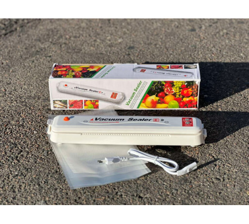 Вакуумный упаковщик, бытовой автоматический аппарат  NEW    БЕЛЫЙ (40)