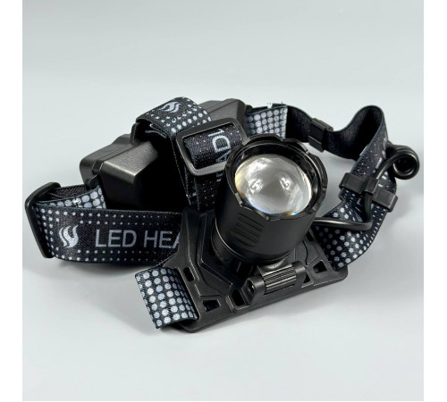 Ліхтар налобний 8505 PM10-4TG White, Yellow, Blue, Red light (2*18650, Type-C, Zoom)