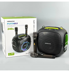 Колонка HOPESTAR Party ONE UT с 2 микрофонами 240W, 30000mAh (32,3*26,4*30,8 см)