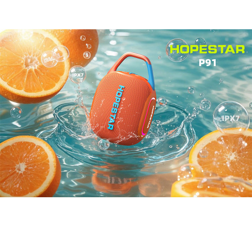 УЦІНКА Колонка HOPESTAR P91 15W, 2600mAh (15,2*10,3*6,7 см) (під ремонт)