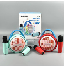 Колонка HOPESTAR S10 с 2 микрофонами 20W, 3600mAh (17,6*14,3*9,0 см)