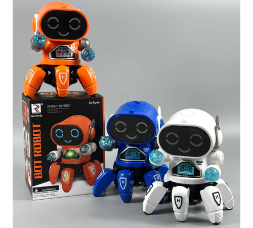 Інтерактивна іграшка Bot Robot Pioneer ZR142, танцюючий з музикою (від батарейок) (17,0см)
