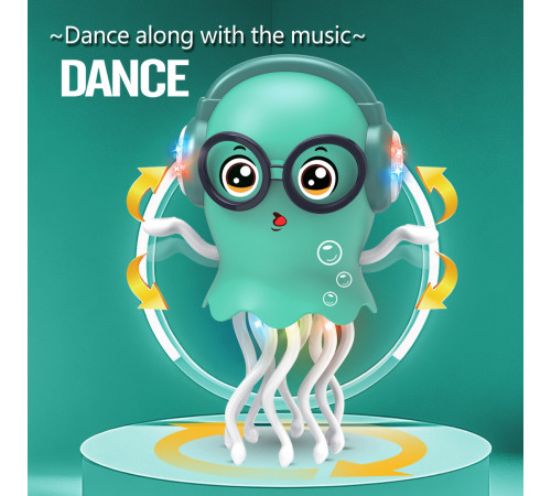 Інтерактивна іграшка Dancing Jellyfish HX178, танцююча Медуза з музикою (від батарейок) (20,0см)