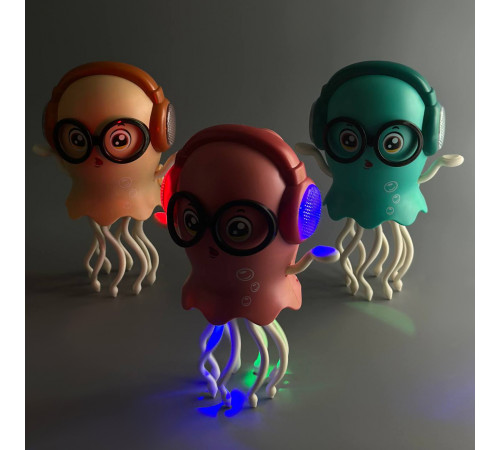 Інтерактивна іграшка Dancing Jellyfish HX178, танцююча Медуза з музикою (від батарейок) (20,0см)