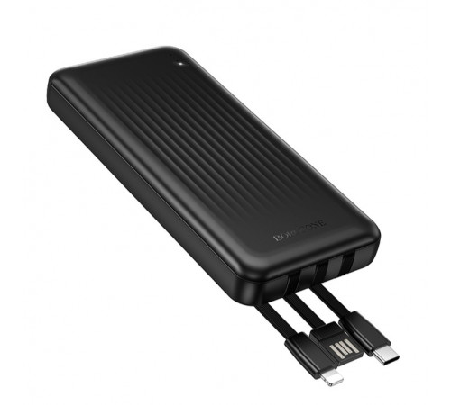 УМБ Power Bank Borofone BJ79 Clever 10000mAh 2A (with cable Type-C+Lightning+USB)