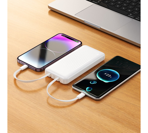 УМБ Power Bank Borofone BJ79 Clever 10000mAh 2A (with cable Type-C+Lightning+USB)