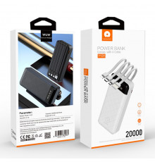 УМБ Power Bank WUW Y131 20000mAh 2.1A (with cable Lightning+Micro+Type-C+USB)