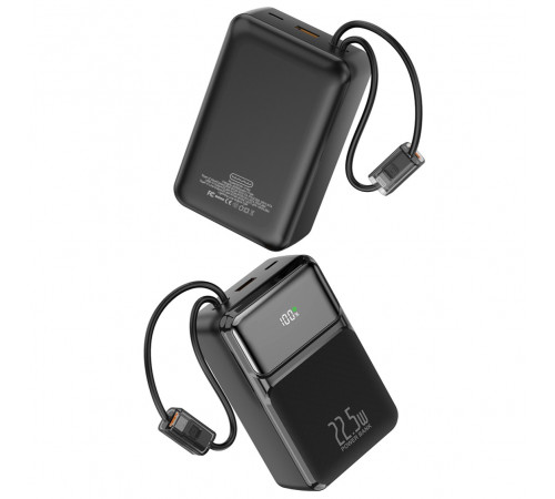 УМБ Power Bank WUW Y160 30000mAh PD20W+22.5W (with cable Type-C+Lightning)
