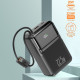 УМБ Power Bank WUW Y160 30000mAh PD20W+22.5W (with cable Type-C+Lightning)
