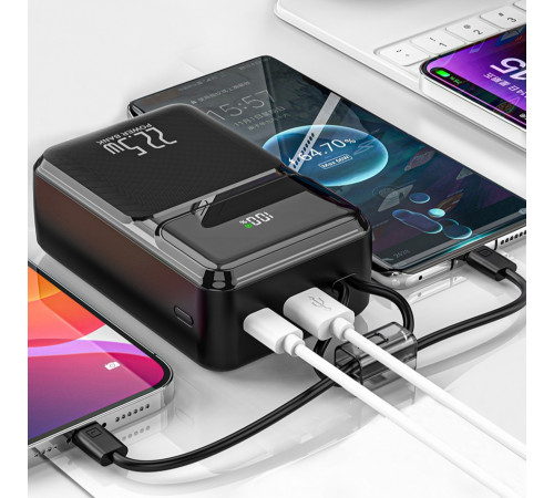 УМБ Power Bank WUW Y160 30000mAh PD20W+22.5W (with cable Type-C+Lightning)