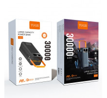 УМБ Power Bank WUW TUGII Y103 30000mAh PD22.5W+QC3.0 (with cable Lightning+Micro+Type-C+USB)