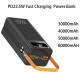 УМБ Power Bank WUW TUGII Y103 30000mAh PD22.5W+QC3.0 (with cable Lightning+Micro+Type-C+USB)