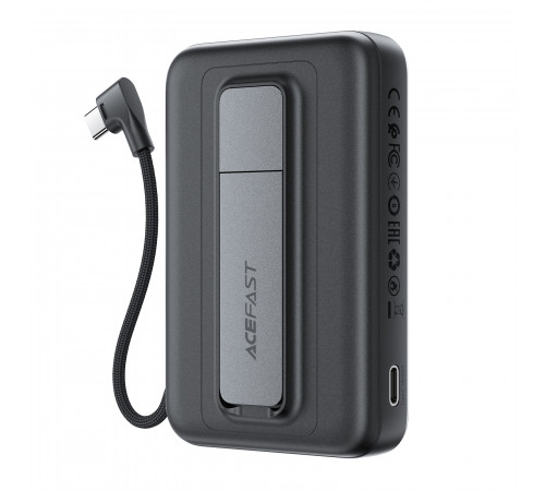 УМБ Power Bank AceFast M24 10000mAh 22.5W з бездротовою зарядкою та підставкою (with cable Type-C)