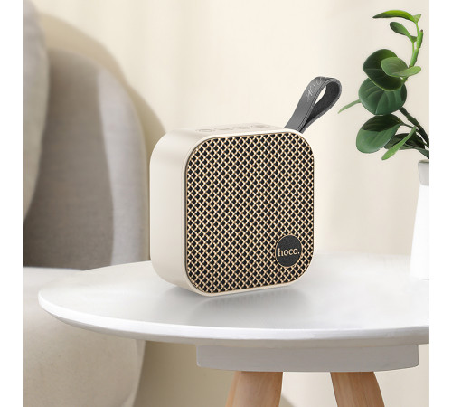 Портативна колонка HOCO HC22 Auspicious sports BT speaker, 5W, Paint White (6931474798893)