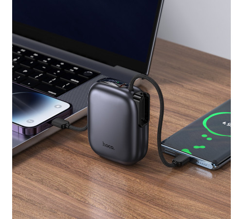 УМБ Power Bank Hoco Q49 Peak 10000mAh PD20W+QC3.0 (with cable Type-C+Lightning)