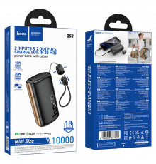 УМБ Power Bank Hoco Q50 Victory 10000mAh PD20W+QC3.0 (with cable Lightning to Type-C)