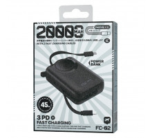 УМБ Power Bank Remax FC-02 Scuba Series 20000mAh 45W (with cable Type-C+Lightning)