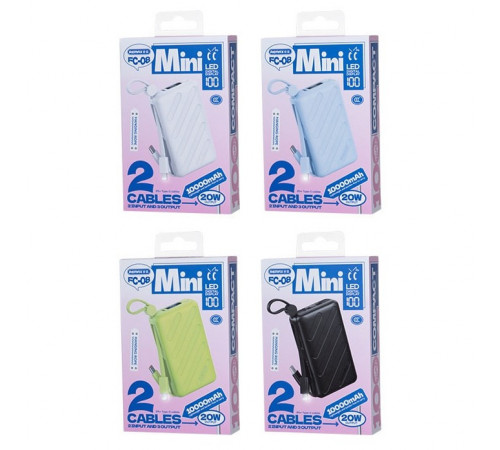 УМБ Power Bank Remax FC-08 10000mAh 20W (with cable Type-C+Lightning)
