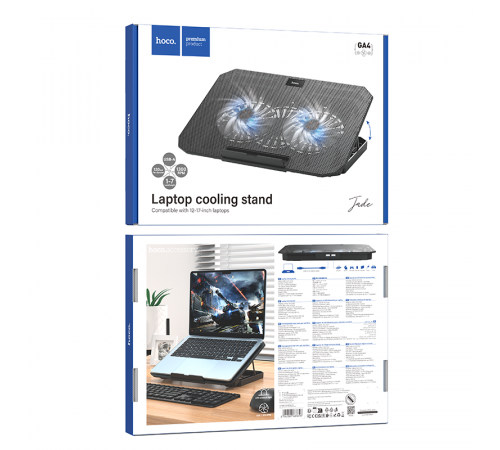 Підставка-охолоджувач для ноутбука Hoco GA4 Jade 12-17inch