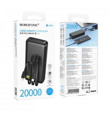 УМБ Power Bank Borofone BJ79A 20000mAh Clever (with cable Type-C+Lightning+USB)