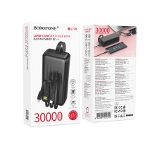 УМБ Power Bank Borofone BJ79B Clever 30000mAh 2A (with cable Type-C+Lightning+USB)