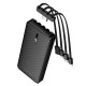 УМБ Power Bank Borofone BJ84 Smooth 10000mAh 2A (with cable Type-C+Lightning+USB+Micro)