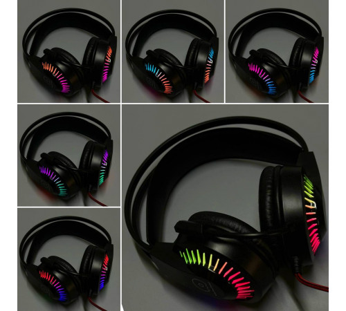 Навушники комп'ютерні WUW R222 з мікрофоном RGB