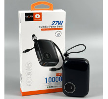 УМБ Power Bank WUW Y147 10000mAh PD27W (with cable Lightning+Type-C)