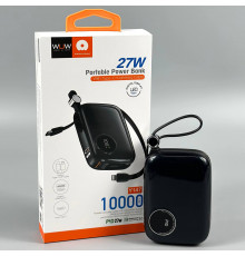 УМБ Power Bank WUW Y147 10000mAh PD27W (with cable Lightning+Type-C)